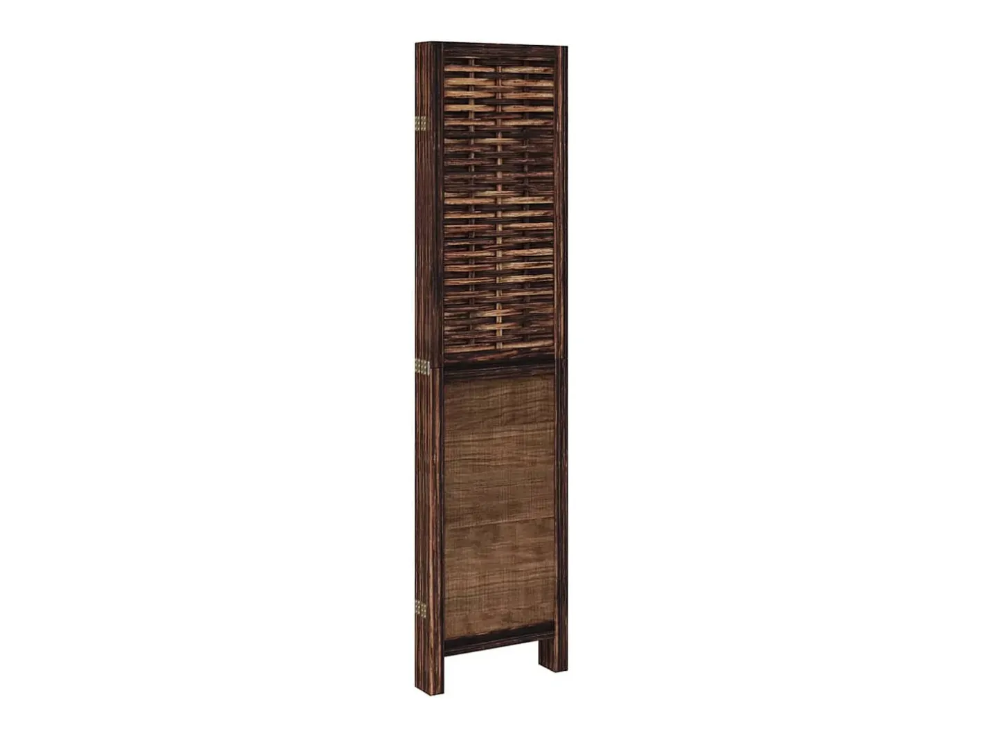 Best Tabique divisorio de 5 paneles en marrón oscuro fabricado en paulownia maciza Marru00f3n