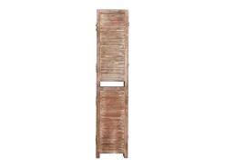 Biombo-Tabique divisorio de 6 paneles Marrón 210x165 cm Paulownia Marru00f3n