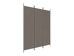 Sale Tabique divisorio de 3 paneles Antracita 150x200 cm Tejido Gris