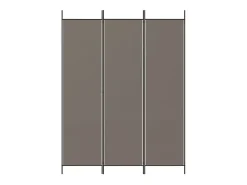 Sale Tabique divisorio de 3 paneles Antracita 150x200 cm Tejido Gris