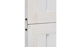 Tabique divisorio de 4 paneles en madera maciza de paulownia blanca Blanco Best