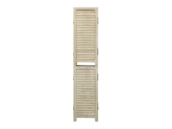 Hot Tabique divisorio de 4 paneles 140x165 cm madera de paulownia Marru00f3n