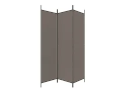Tabique divisorio de 3 paneles Antracita 150x220 cm Tejido Gris Online