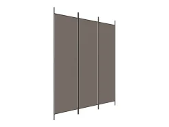 Tabique divisorio de 3 paneles Antracita 150x220 cm Tejido Gris Online