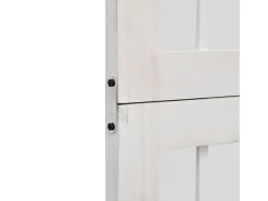 Tabique divisorio de 4 paneles en madera maciza de paulownia blanca Blanco Best