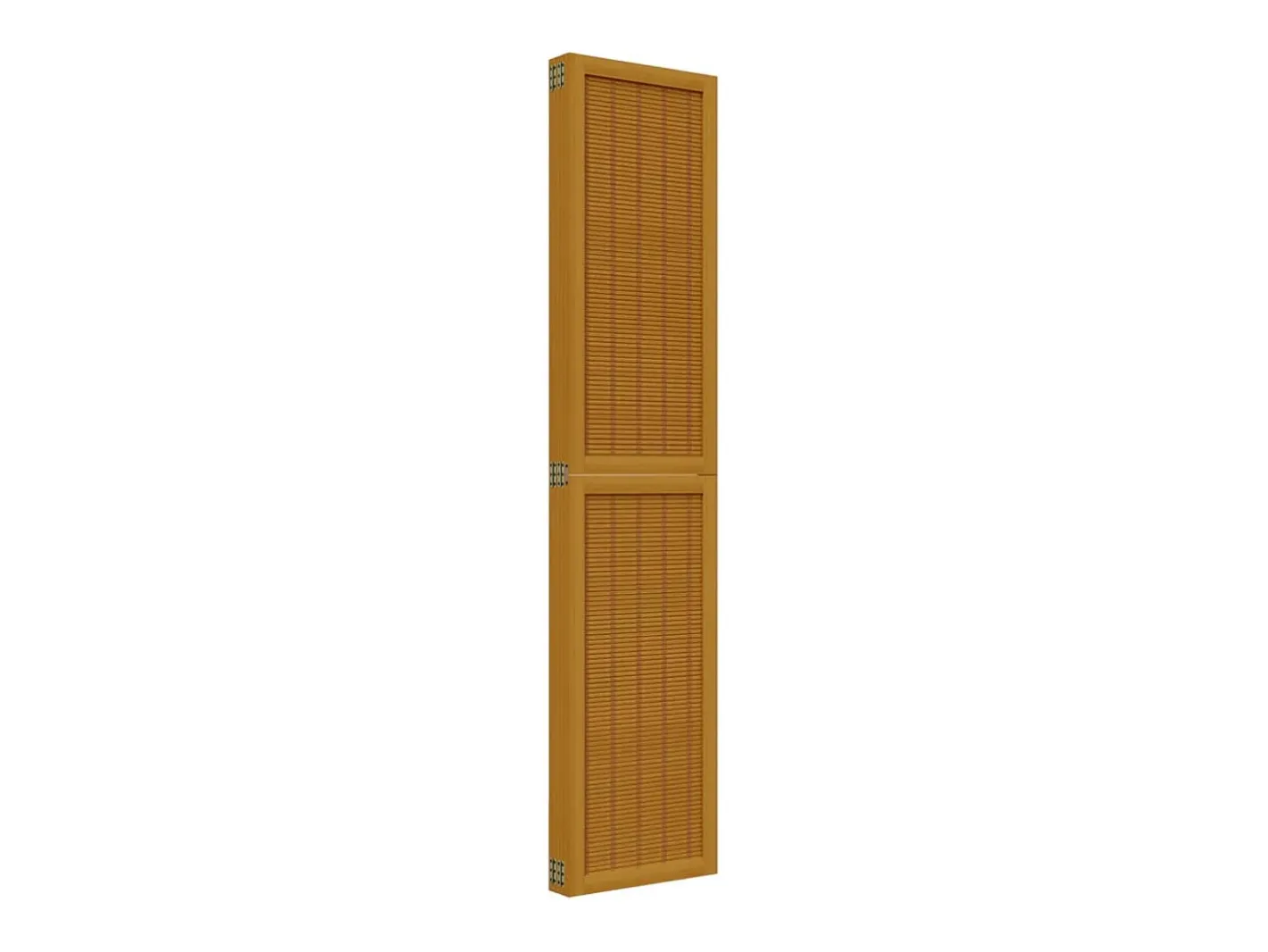 Sale Tabique divisorio de 5 paneles en madera maciza de paulownia marrón Marru00f3n
