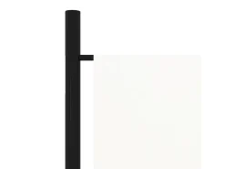 Biombo-Tabique divisorio de 4 paneles 200x180 cm Blanco
