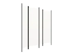 Biombo-Tabique divisorio de 4 paneles 200x180 cm Blanco