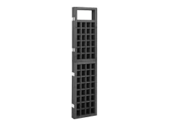 Tabique divisorio de 3 paneles Madera de pino 121x180 cm Negro Clearance