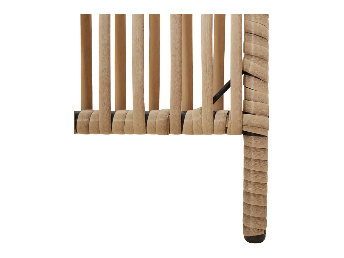 Tabique divisorio de 5 paneles de mimbre de resina Beige Hot
