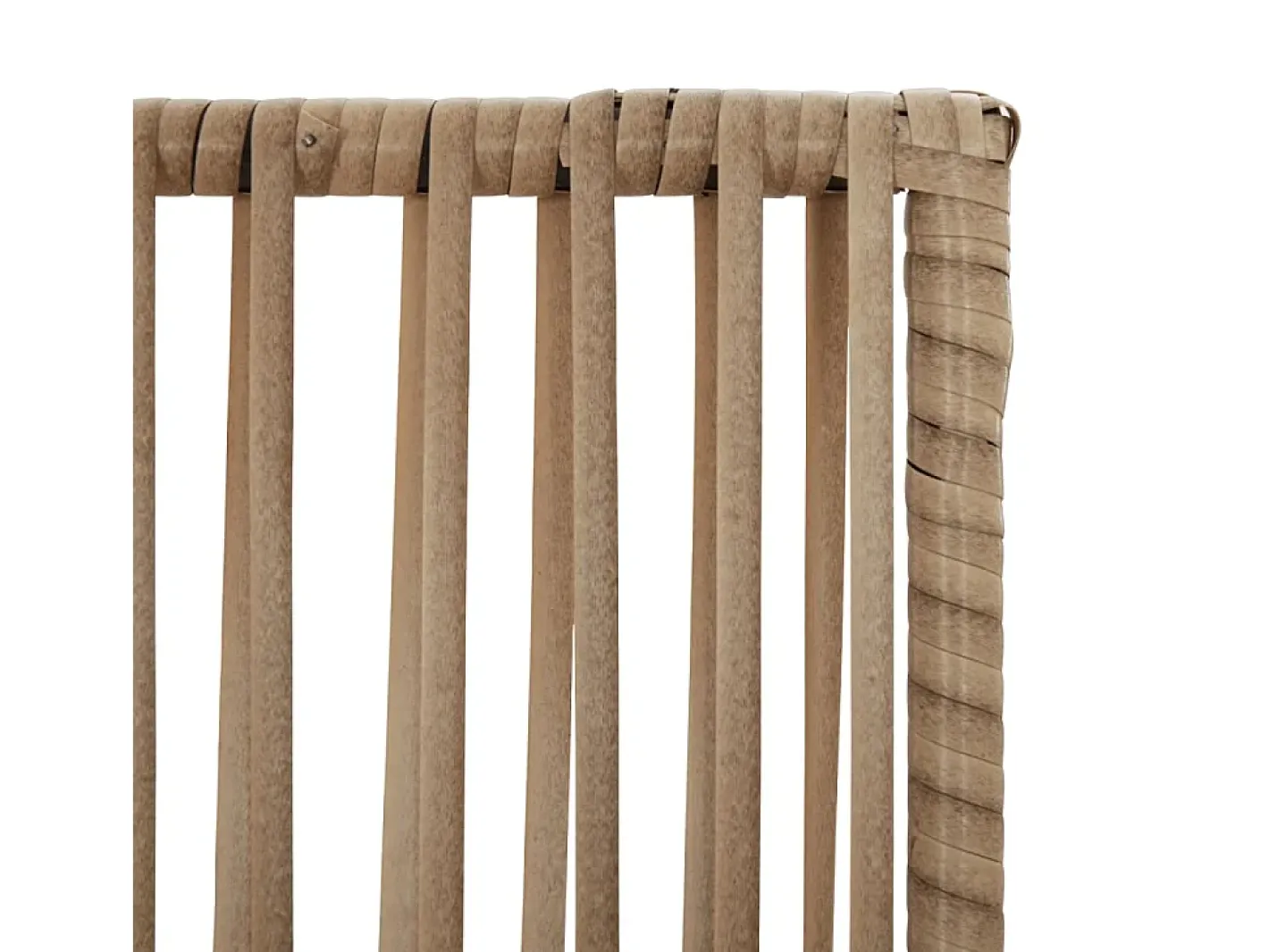 Tabique divisorio de 5 paneles de mimbre de resina Beige Hot