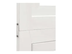 Outlet Tabique divisorio de 5 paneles en madera maciza de paulownia blanca Blanco