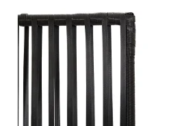 Tabique divisorio de 5 paneles de mimbre de resina negra Negro Online