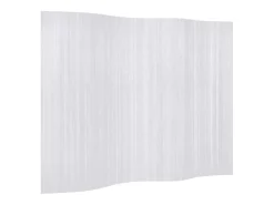 Tabique divisorio de bambú 250 x 165 cm Blanco Hot