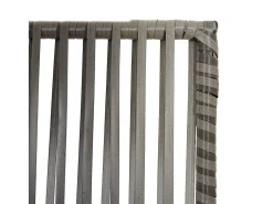 Biombo-Tabique divisorio de mimbre de resina de 4 paneles Gris