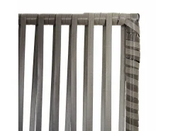 Biombo-Tabique divisorio de mimbre de resina de 6 paneles Gris