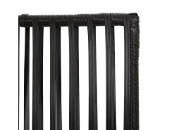 Tabique divisorio de mimbre de resina negra de 6 paneles Negro Online