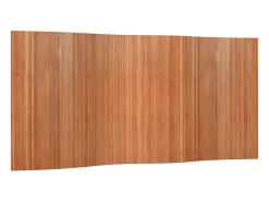 Tabique divisorio marrón 165x400 cm bambú Marru00f3n Hot