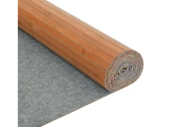 Biombo-Tabique divisorio natural 165x600 cm bambú Marru00f3n