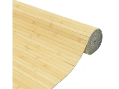 Biombo-Tabique divisorio natural claro 165x400 cm bambú Beige