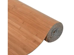 Biombo-Tabique divisorio natural 165x800 cm bambú Marru00f3n