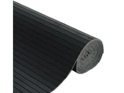 Biombo-Tabique divisorio 165x250 cm bambú Negro