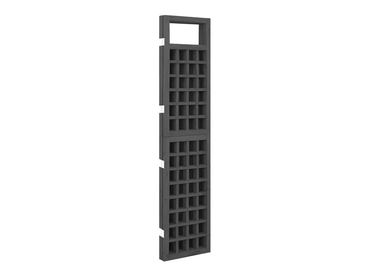 Tabique divisorio/celosía de 4 paneles de madera maciza de abeto Negro Clearance