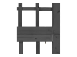 Tabique divisorio/celosía de 4 paneles de madera maciza de abeto Negro Clearance