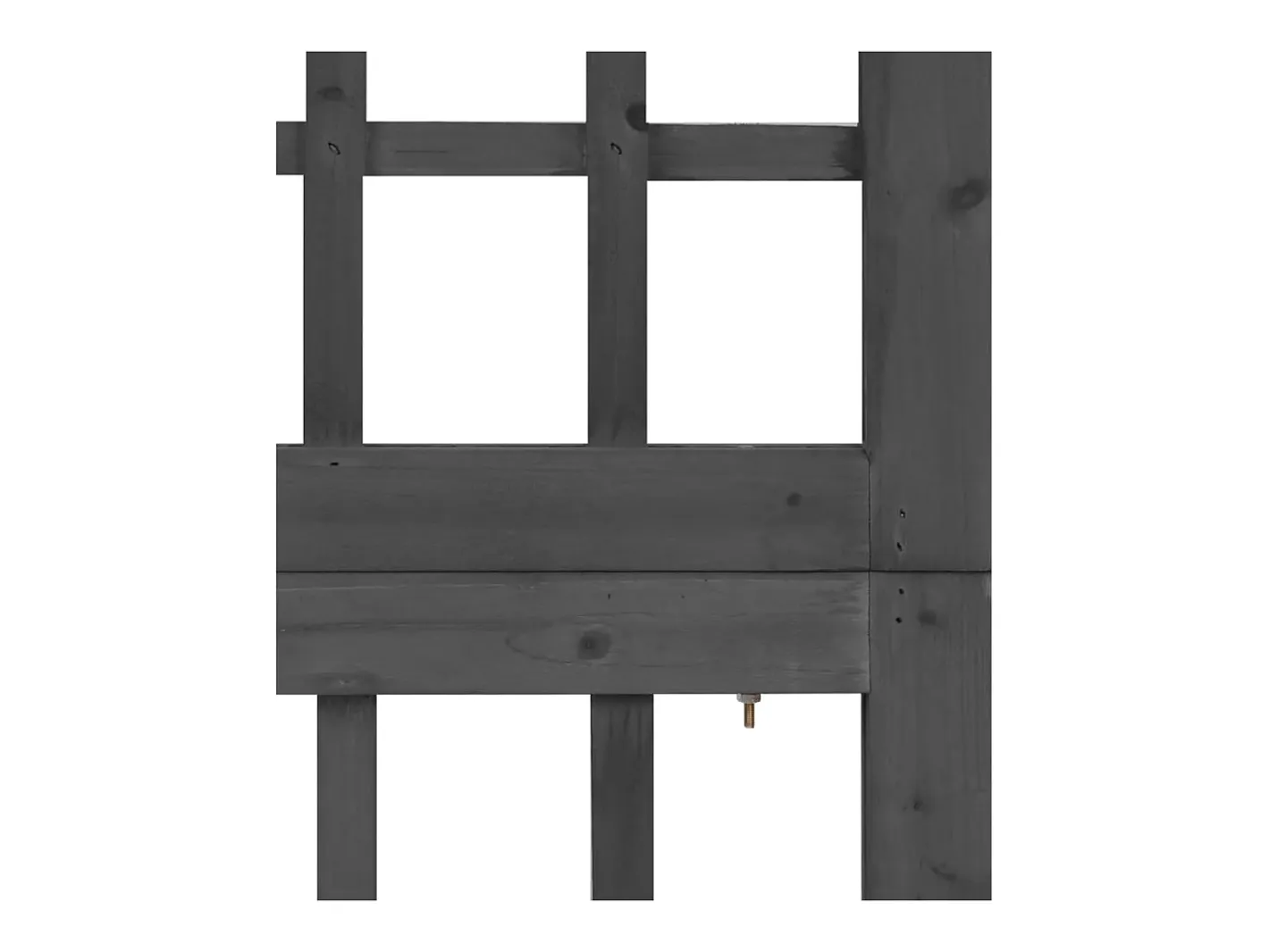Tabique divisorio/celosía de 4 paneles de madera maciza de abeto Negro Clearance