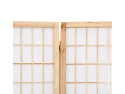 Clearance Tabique plegable 6 paneles 240x170 cm Marru00f3n