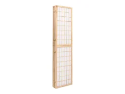 Biombo-Tabique plegable 5 paneles 200x170 cm Marru00f3n