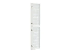 Tabique plegable 5 paneles 200x170 cm Blanco Best