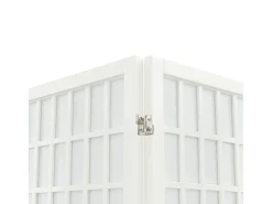 Tabique plegable 5 paneles 200x170 cm Blanco Best