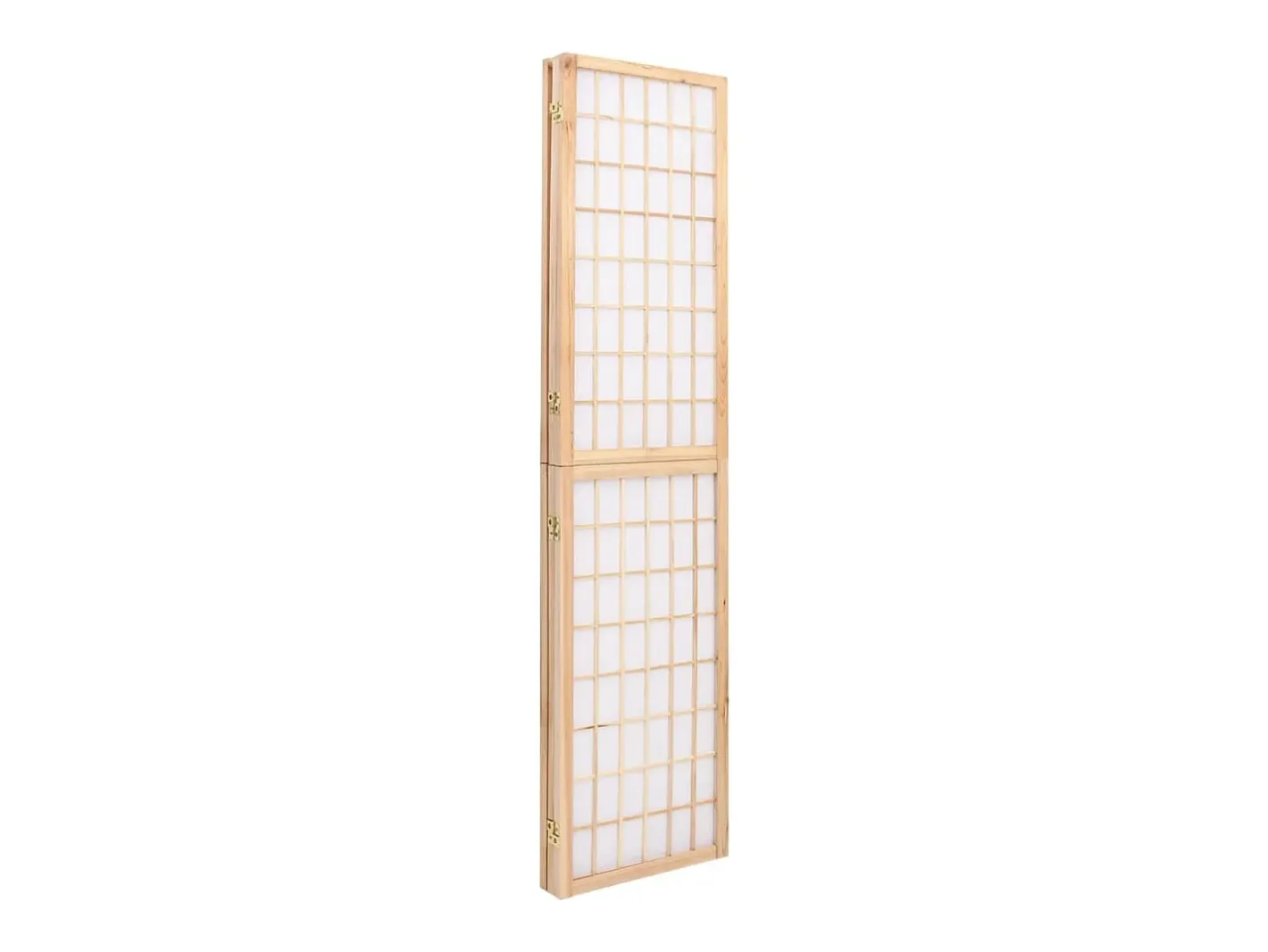 Biombo-Tabique plegable 3 paneles 120x170 cm Marru00f3n