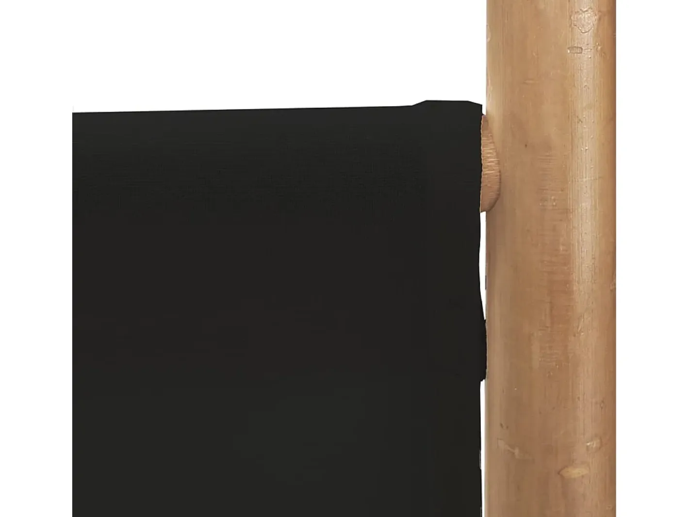 Best Tabique plegable 5 paneles 200 cm Bambú y lona Negro