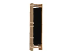 Best Tabique plegable 5 paneles 200 cm Bambú y lona Negro