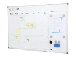 New Tablero Magnético SucceBuy, Limpiable a Seco, 91 x 61 cm, Montaje Mural para Uso en la Oficina Blanco