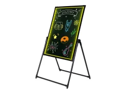 Tablero de Escritura de Mensajes a LED SucceBuy 59,8 x 79,8 cm Tablero Borrable Iluminado Negro Sale