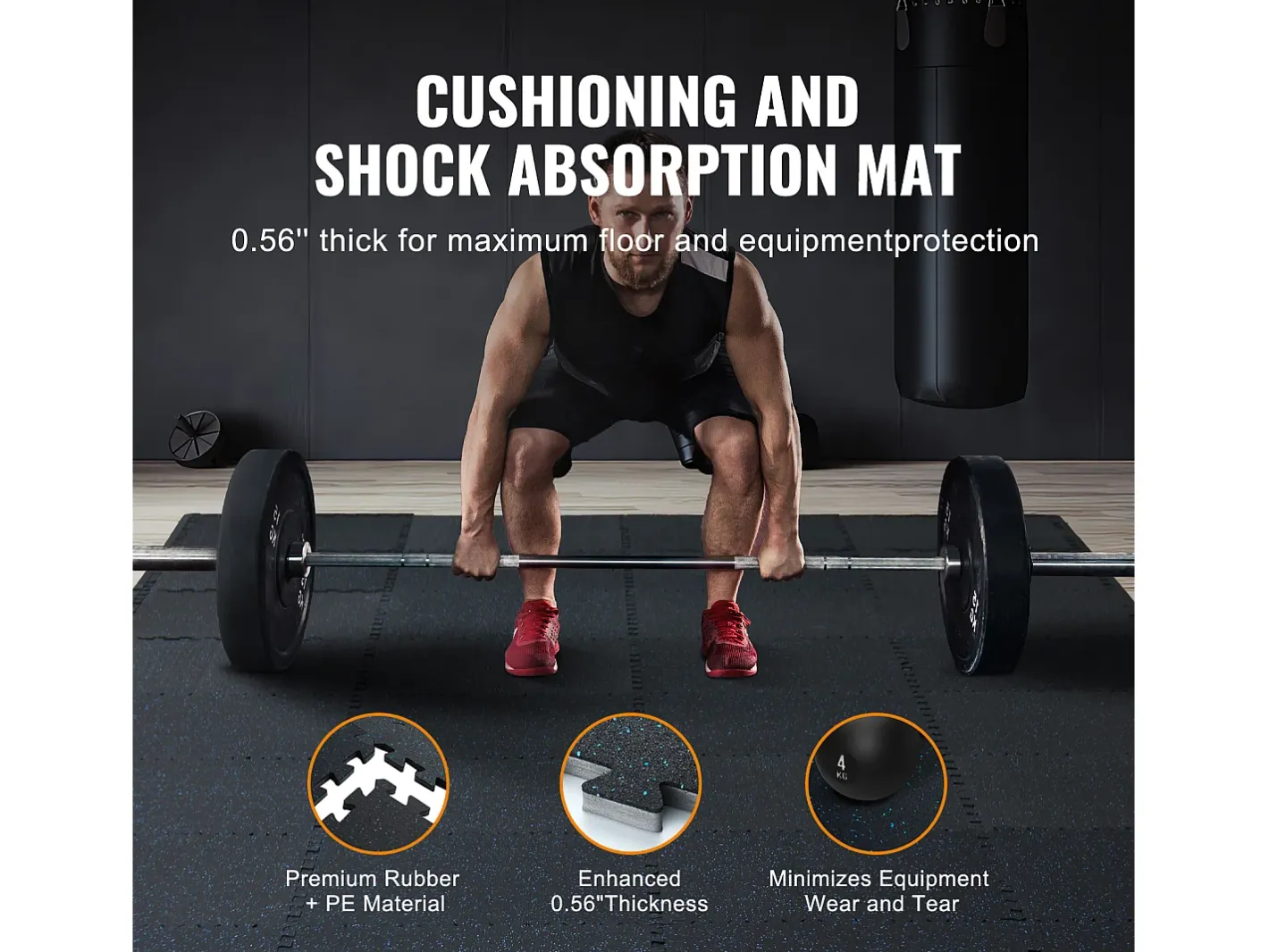 Tapete Entrelazado SucceBuy de 1.4 cm de Grosor para Gimnasio, 25 Piezas, Superficie de Goma, Color y Azul Negro Discount