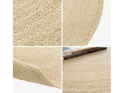 Online Sweeek Tapete redondo de yute, natural natural Color natural claro