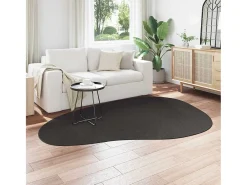 Alfombra De Cocina-Tapiz Antracita 160 x 230 cm Poliéster Gris