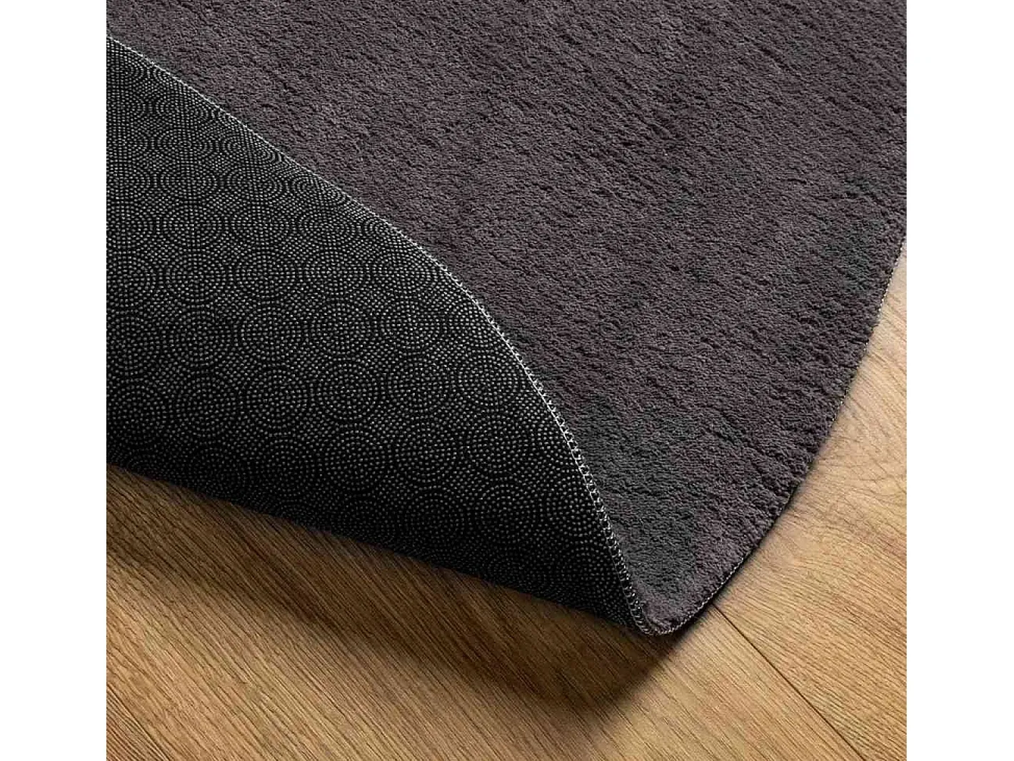 Tapiz Antracita 160 x 230 cm Poliéster Gris New