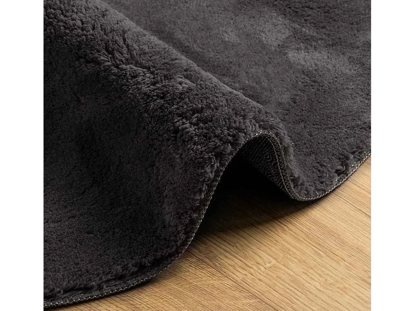 Tapiz Antracita 160 x 230 cm Poliéster Gris New