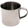 Taza de acero inoxidable de pared simple 35cl, altura 7,7 cm, peso 74g Clearance