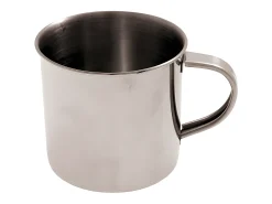 Taza de acero inoxidable de pared simple 35cl, altura 7,7 cm, peso 74g Clearance