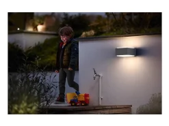 Ledkia Iluminación Exterior-TechBrey Aplique de Pared Exterior Doble Iluminación PHILIPS Hedgehog Transparente