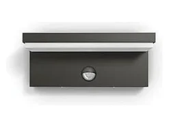 Ledkia TechBrey Aplique de Pared Exterior LED con Sensor de Movimiento 2x4.5W PHILIPS Bustan Transparente