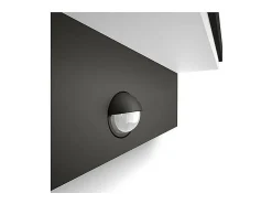 Ledkia TechBrey Aplique de Pared Exterior LED con Sensor de Movimiento 2x4.5W PHILIPS Bustan Transparente