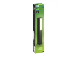 Ledkia Iluminación Exterior-TechBrey Baliza Exterior LED 4.5W Superficie Pie 42cm PHILIPS Mini Stratosphere Transparente