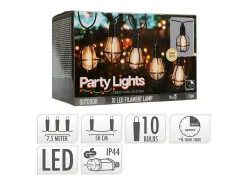 Outlet Ledkia TechBrey Guirnalda Exterior LED de 10 Bombillas Waru 7.5m Blanco